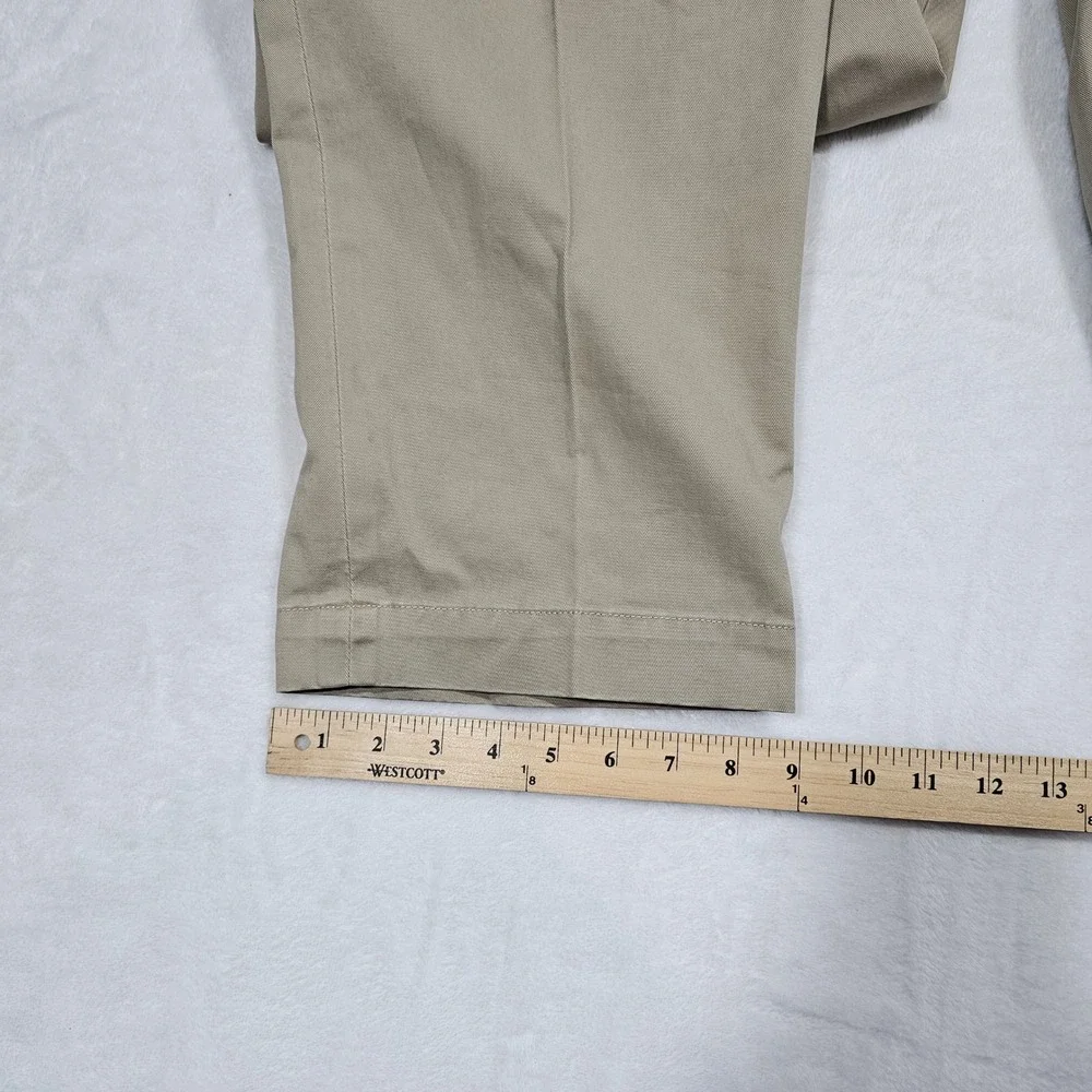 Polo Ralph Lauren BIG Andrew Pant Mens 42x31 Khaki Pleated Chino Old Money Ivy